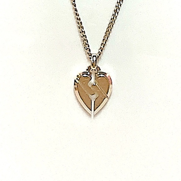 LOW START🔥🔥GUCCI Necklace pendant Heart break Sterling Silver 925 with box - Picture 6 of 12